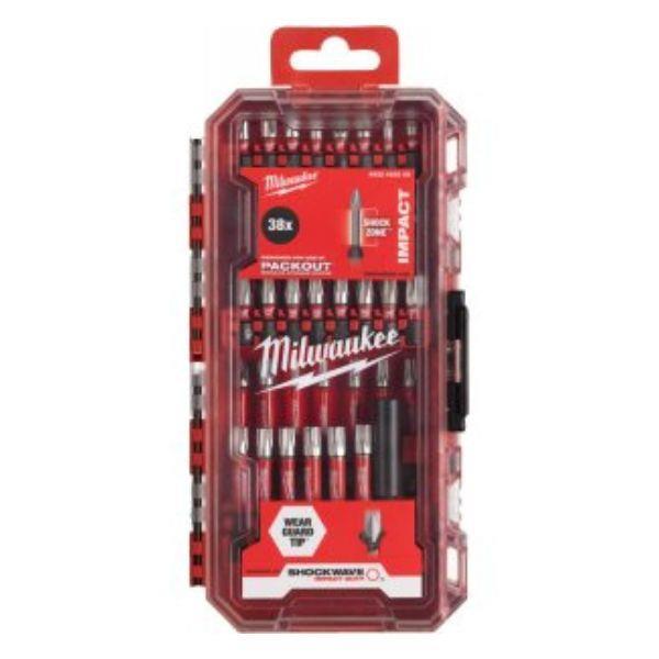 Estojo de bits 38 pscs SHOCKWAVE Milwaukee