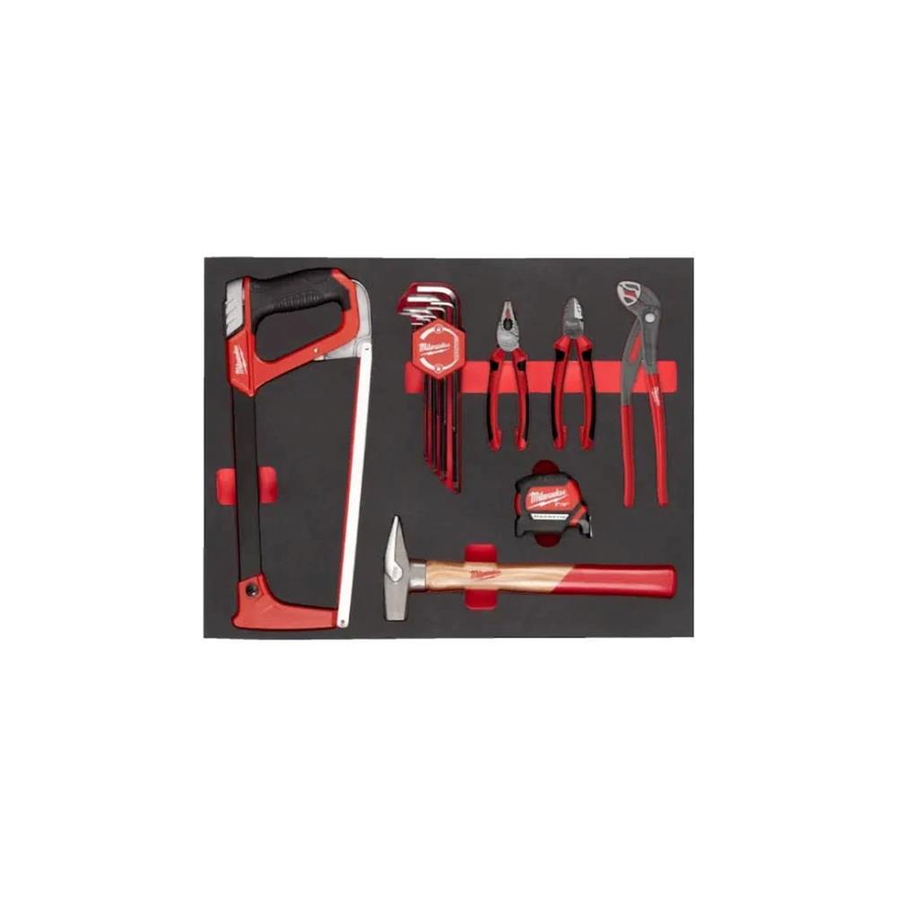 Espuma com ferramentas para manutenção geral 15pcs Milwaukee