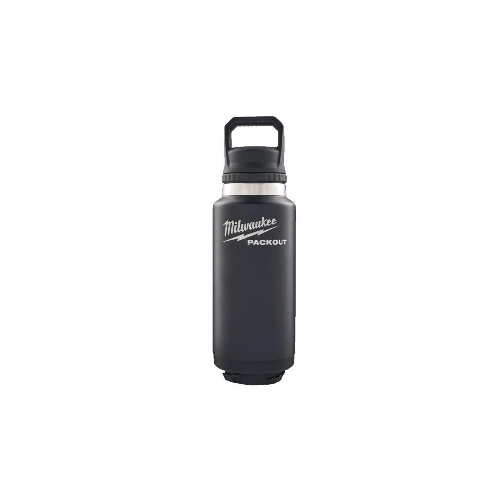 Garrafa packout 1065ml c/tampa chug preta Milwaukee