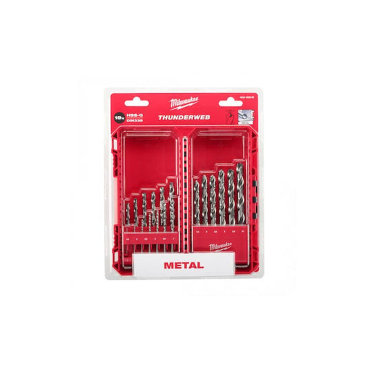 Estojo de 10 brocas red. hex. HSS-G tin Milwaukee