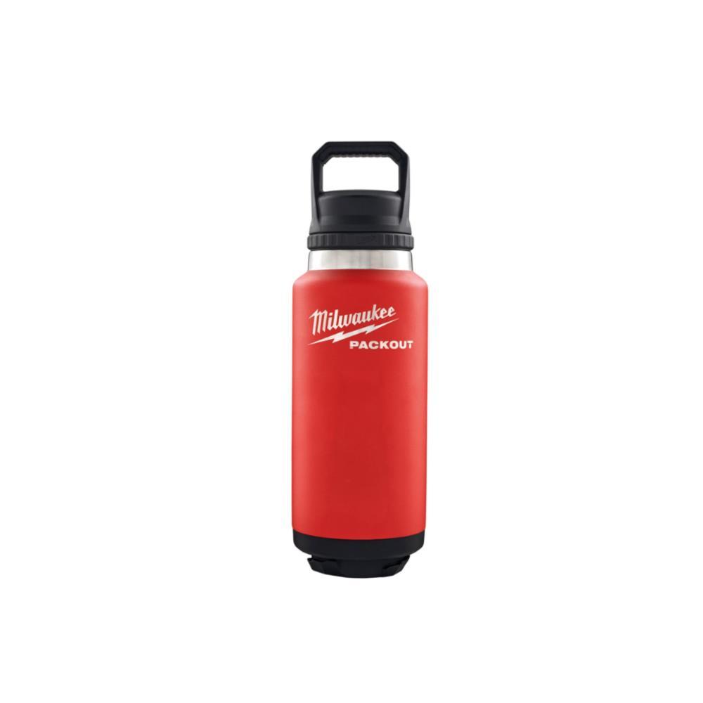 Garrafa packout 530ml c/tampa de rosca vermelha Milwaukee
