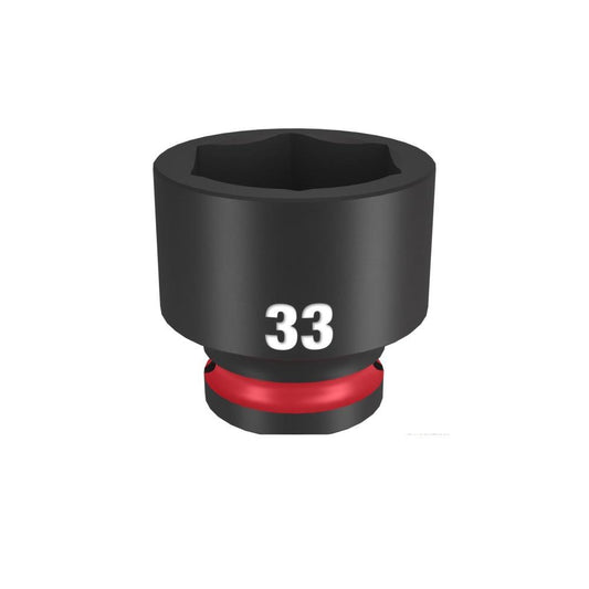 Chave de caixa impacto curta 1/2" - 33mm Shockwave Milwaukee