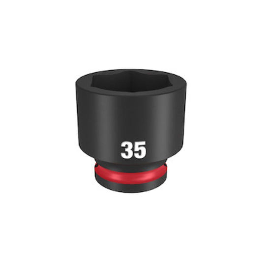 Chave de caixa impacto curta 1/2" - 35mm Shockwave Milwaukee