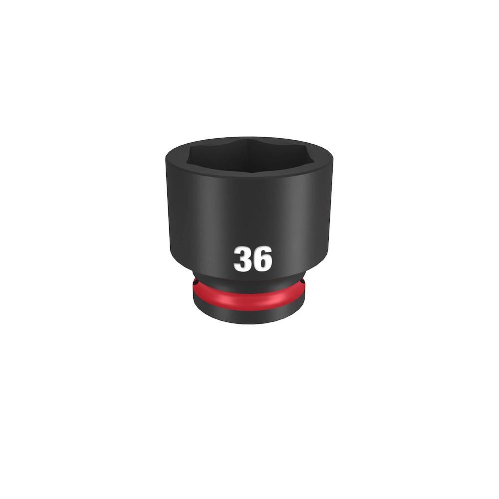 Chave de caixa impacto curta 1/2" - 36mm Shockwave Milwaukee