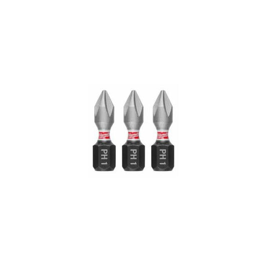 Bl. de 3 pontas aparafusar Shockwave impact PH1 Milwaukee