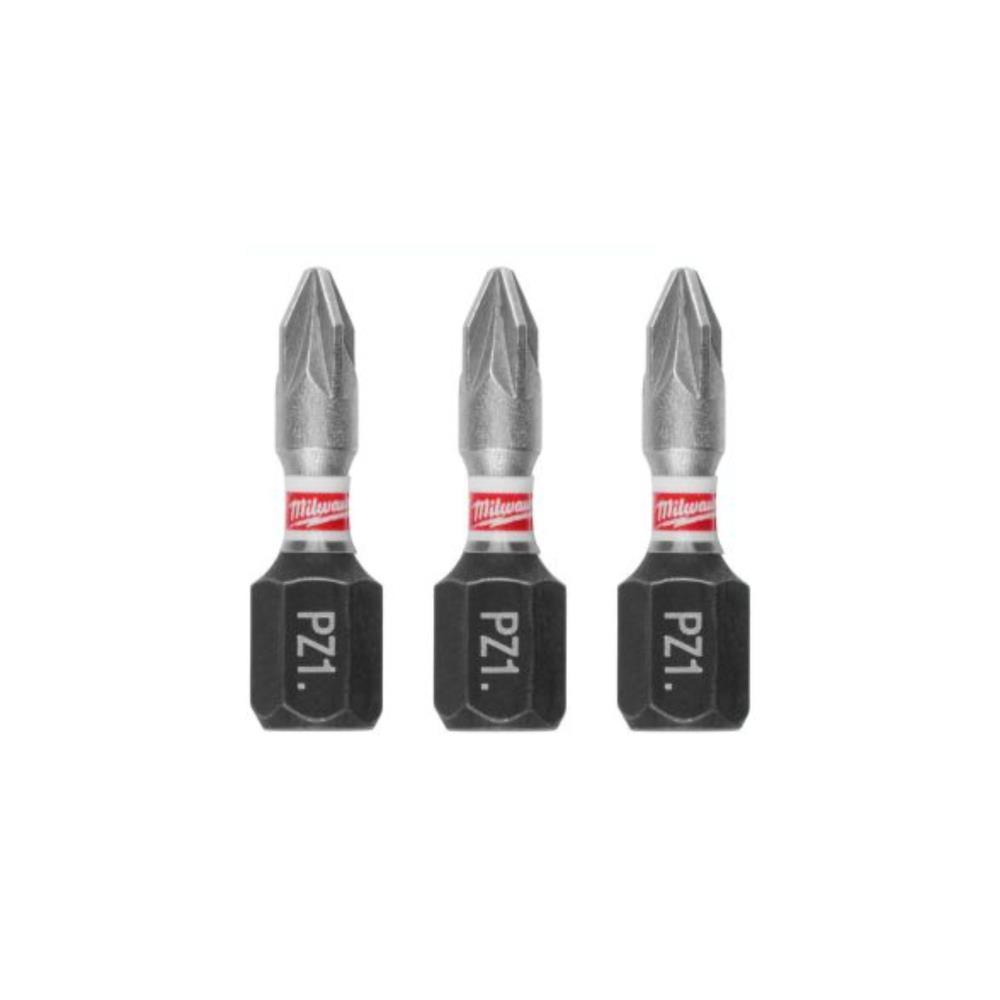 Bl. 3 bits PZ1 -25mm Shochwave impact Milwaukee