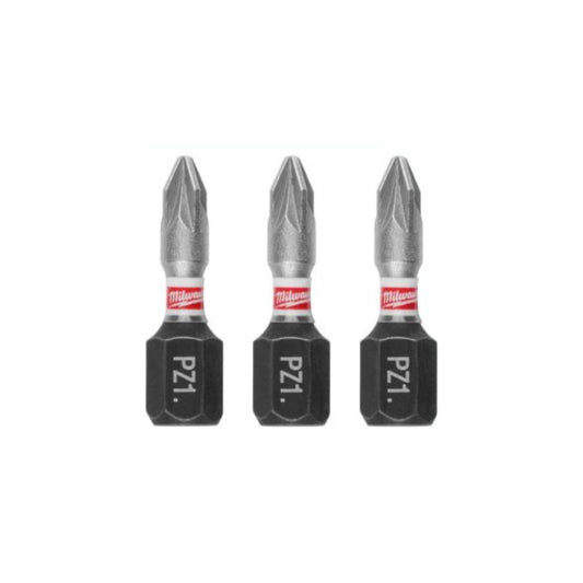 Bl. 3 bits PZ1 -25mm Shochwave impact Milwaukee