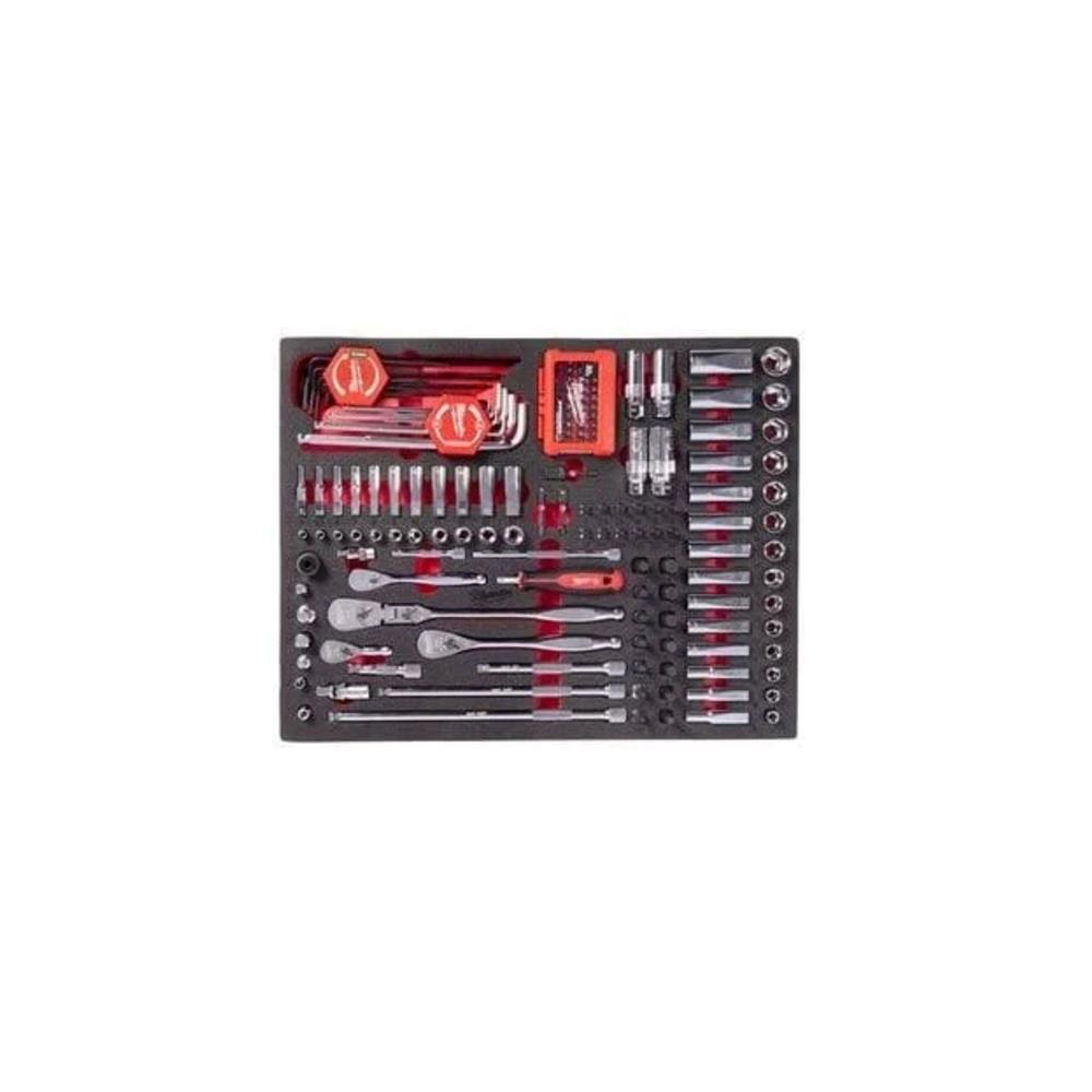 Espuma com 153 peças para manutenção industrial Milwaukee
