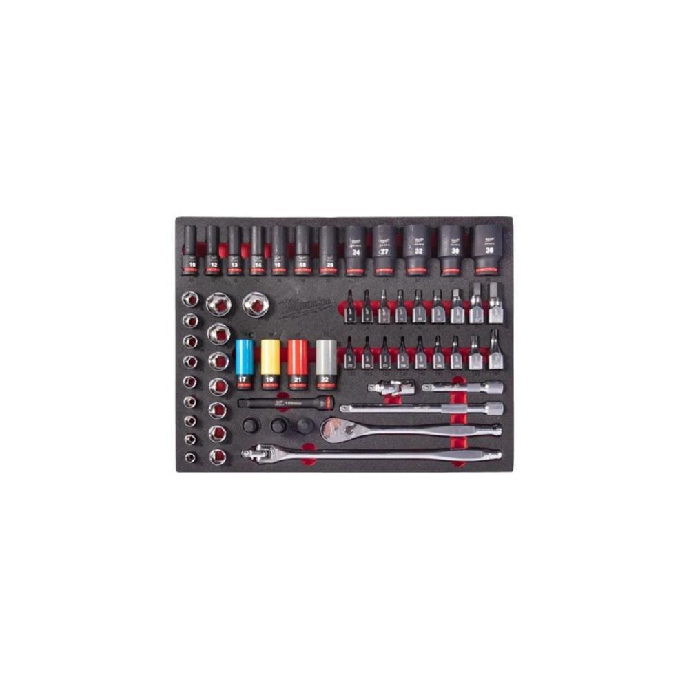 Espuma com 60pcs para mecanica 1/2" Milwaukee