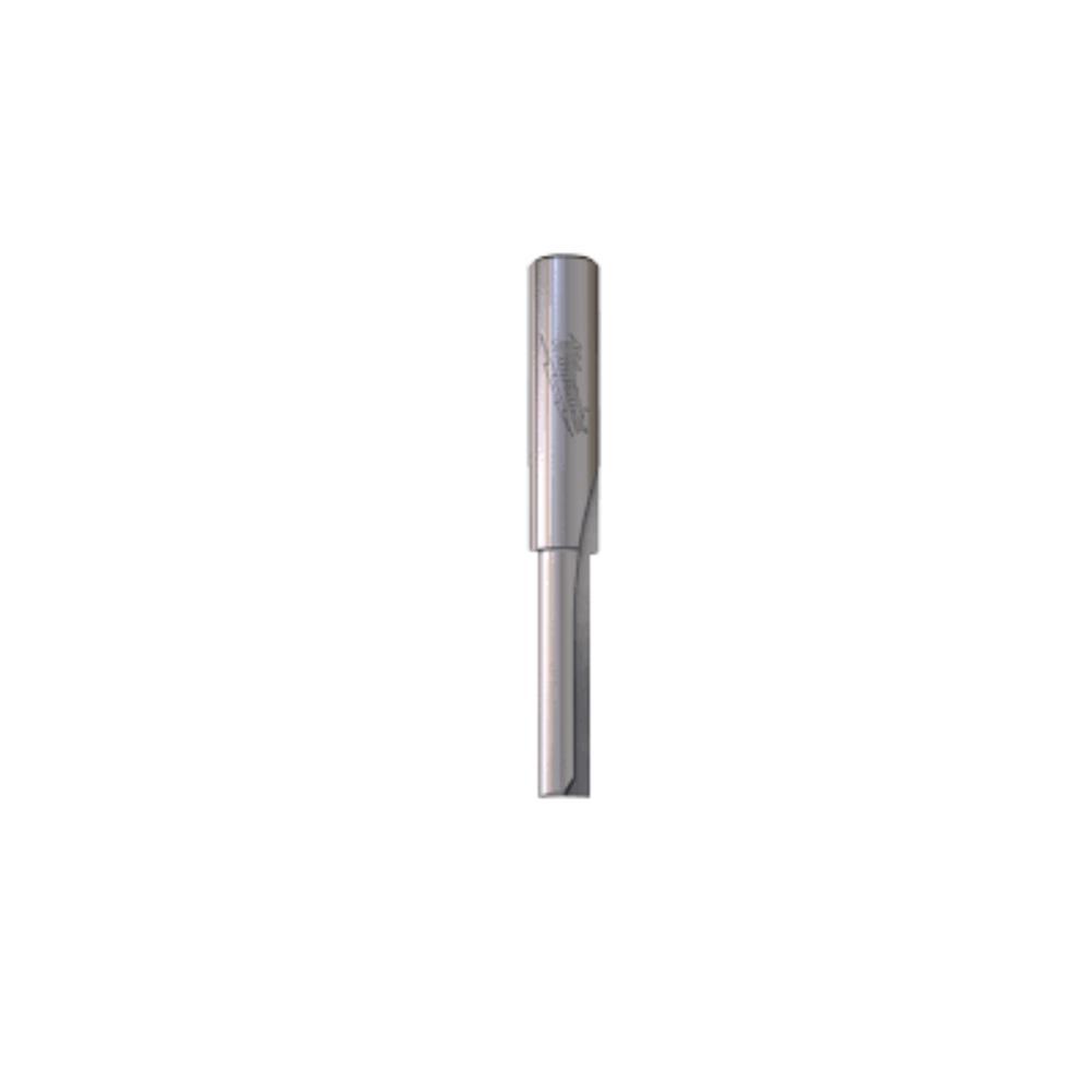 Fresa reta 2 cortes S8 6/60mm Milwaukee