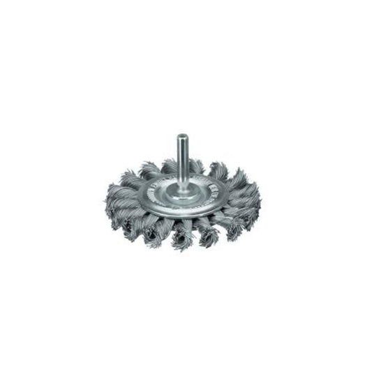 3uds Escovas arame circ. tranç. 6mm 75x12 aço inox Milwaukee