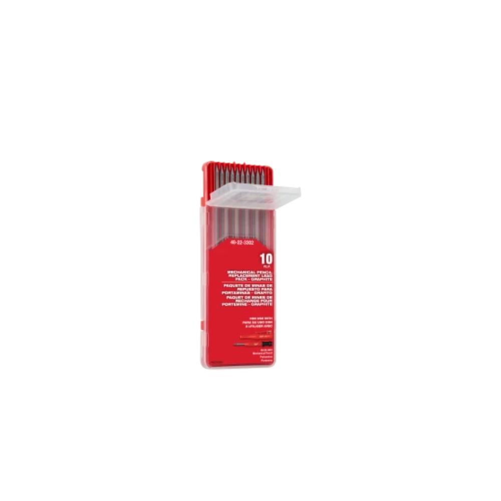 Pack de 10 minas 2.8mm grafito Milwaukee