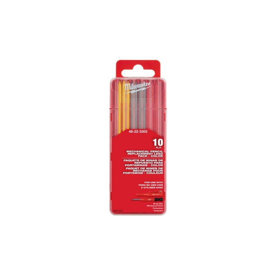 Pack de 10 minas 2.8mm cores Milwaukee