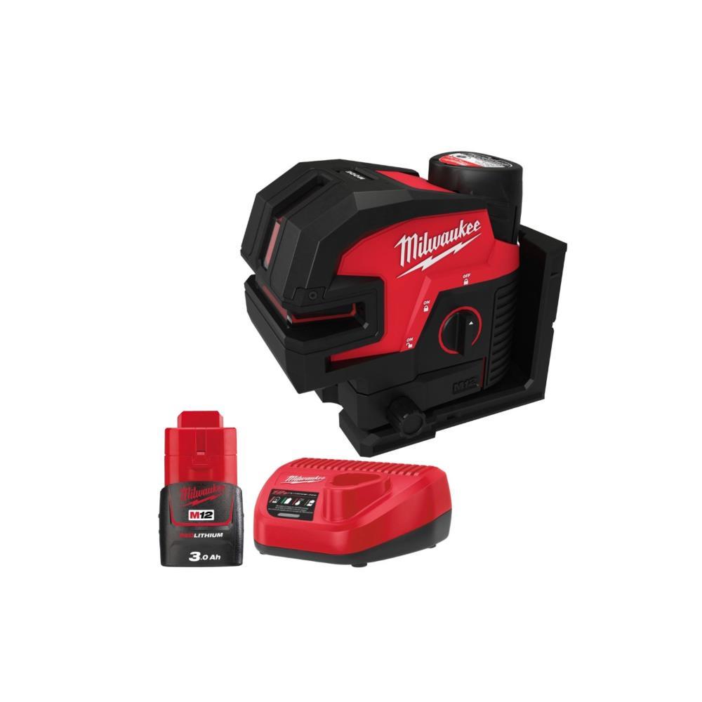Nivel laser 2 linhas e 4 pontos M12CLL4P-301C Milwaukee