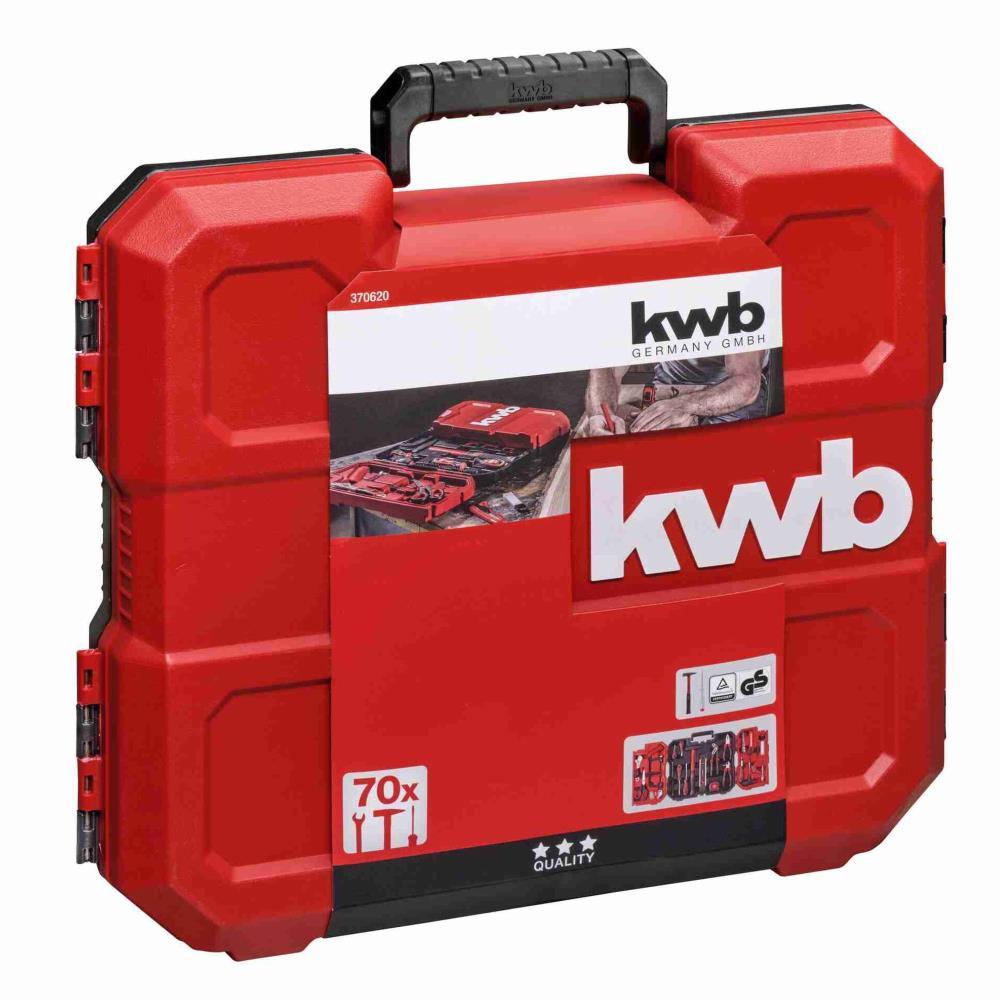Mala de ferramentas 70 pcs. kwb