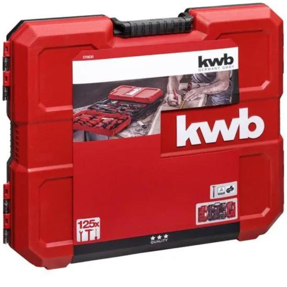 Mala de ferramentas 125 pcs. kwb