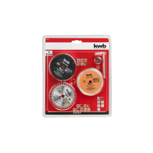 KIT DE 5 DISCOS P/MINI SERRA CIRC. KWB