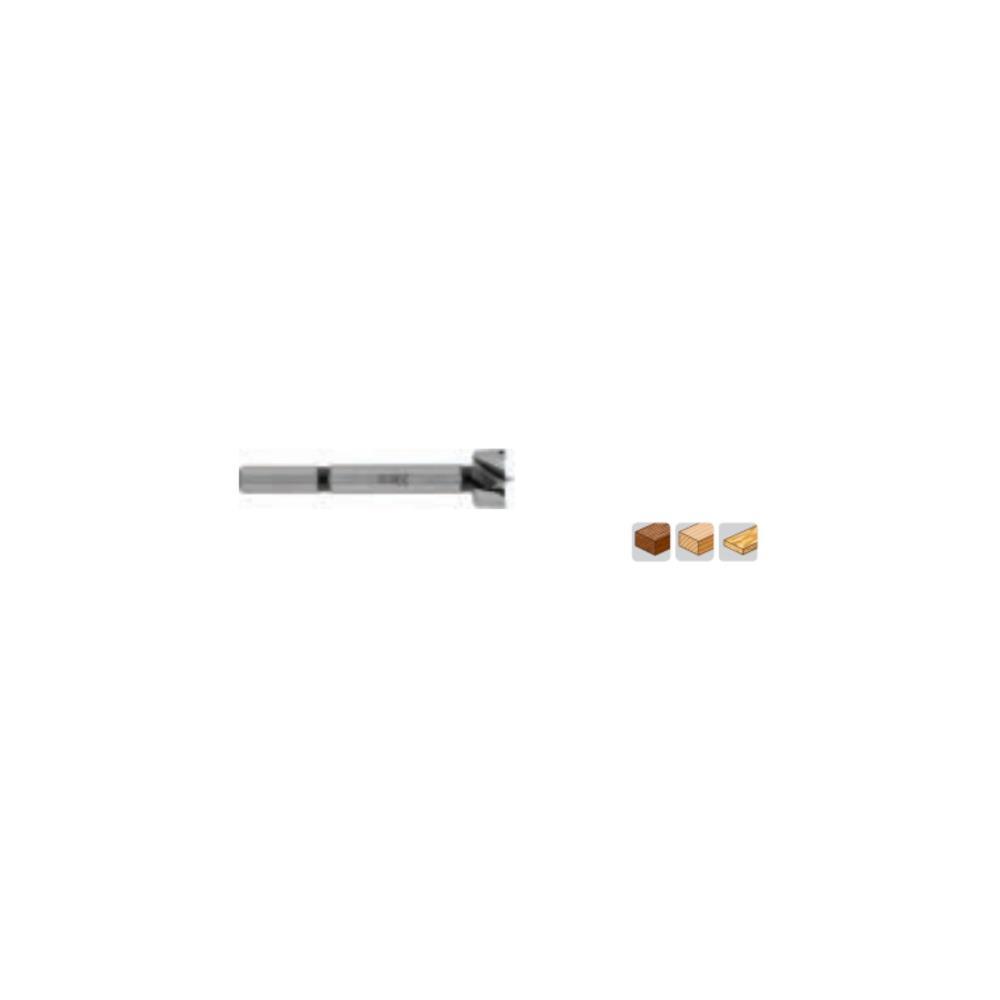 Broca p/dobradiças HSS 30mm madeira Kwd