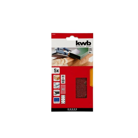 BL. 5 FOLHAS ABRAS GRÃO 120 115X230mm 8 F. KWB