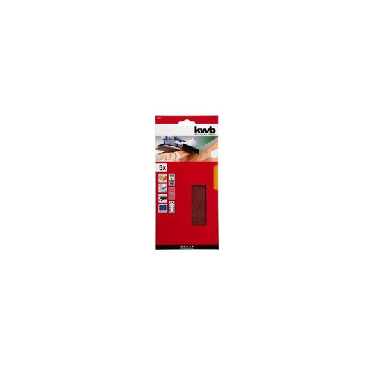 BL. 5 FOLHAS ABRAS GRÃO 40 115X230mm 14 F. KWB