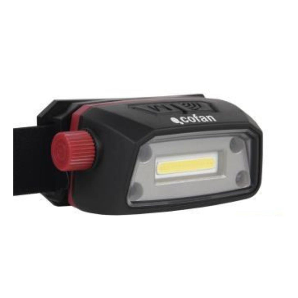 LANTERNA COB LED DE CABEÇA 5W 6500K USB COFAN