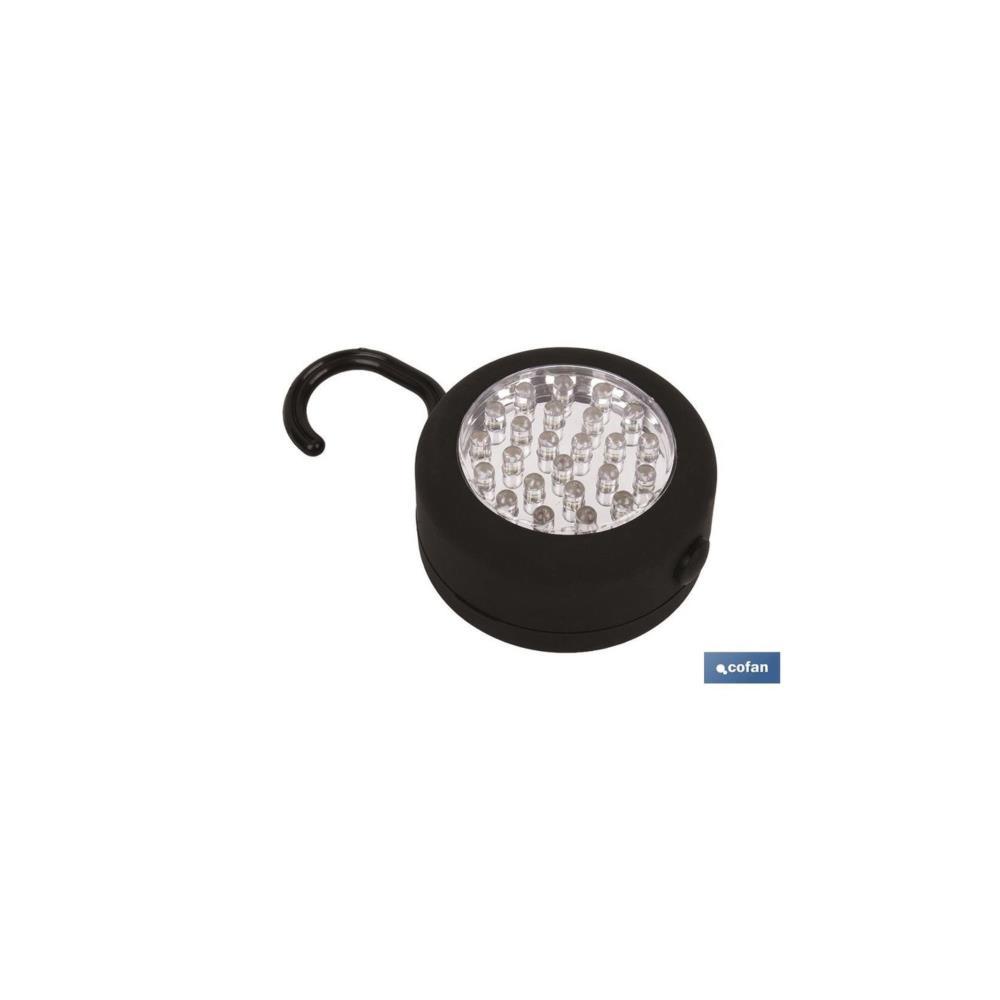 LAMPADA 24 LED RED. IMAN/GANCHO COFAN