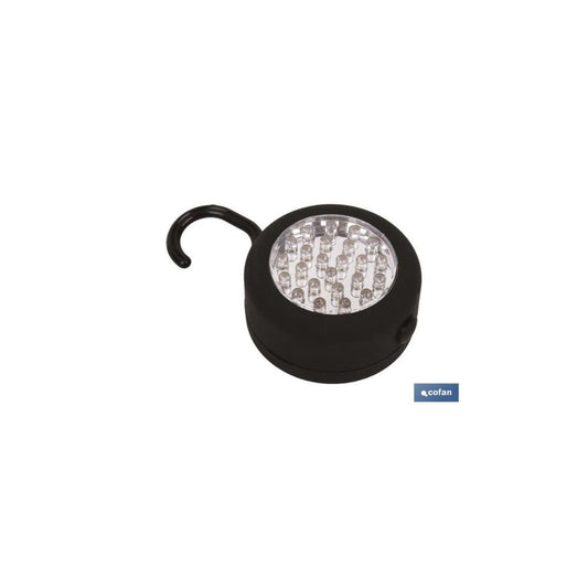 LAMPADA 24 LED RED. IMAN/GANCHO COFAN