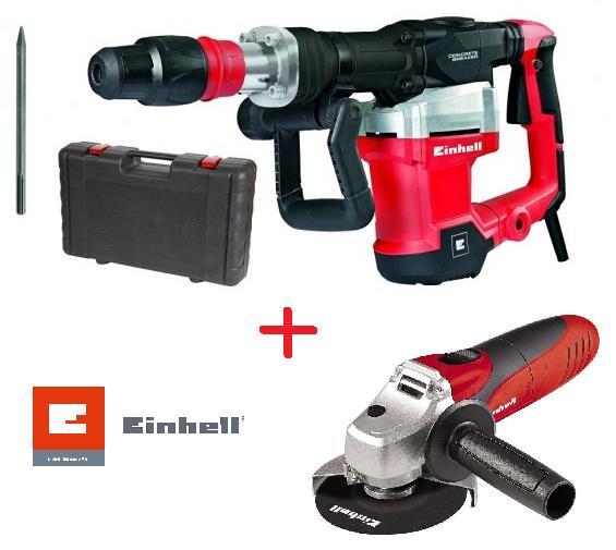 PACK MARTELO SDS MAX TE -DH1027+REBARB.TC-AG 115 EINHELL