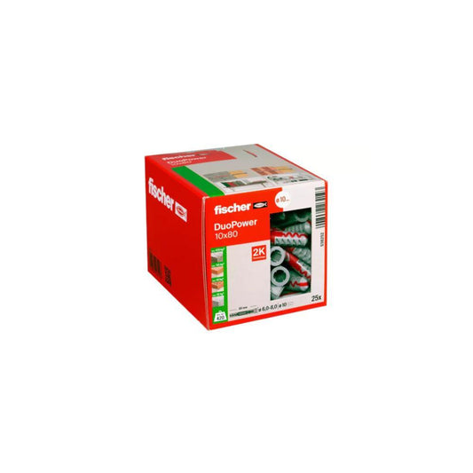 100 buchas duopower 10x80 Fischer
