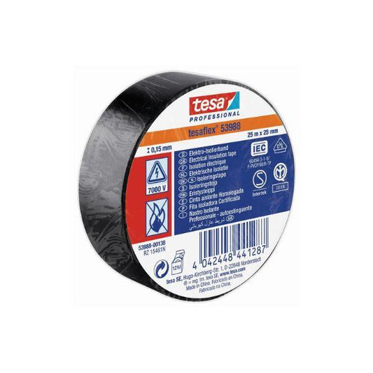 RL. FITA ISOLADORA PR 25X25mm PRETO TESA