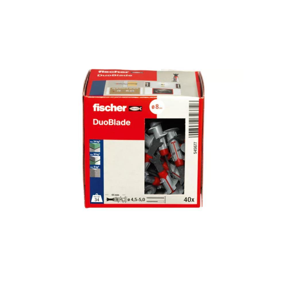 Caixa 40 buchas Duoblade p/pladur ref-545677 Fischer