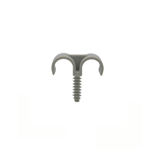 BL. 25 ABRAÇADEIRA PLT FIX-RING DUPLA CINZA 20mm