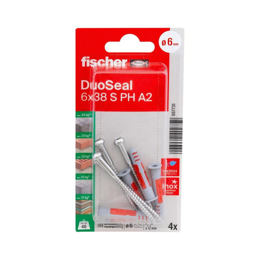 BL. 4 Duoseal 6x38 S PH TX A2 Fischer
