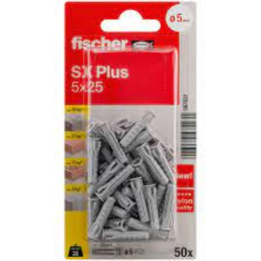 BL. 50 buchas 5x25 SX PLUS Fischer