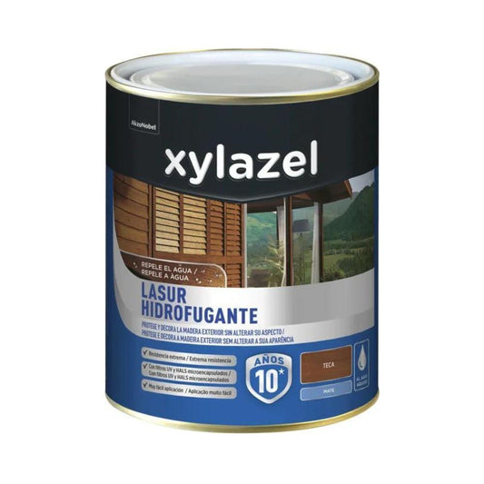 2.5L verniz Lasur Mate Hidrofugante Teca Xylazel