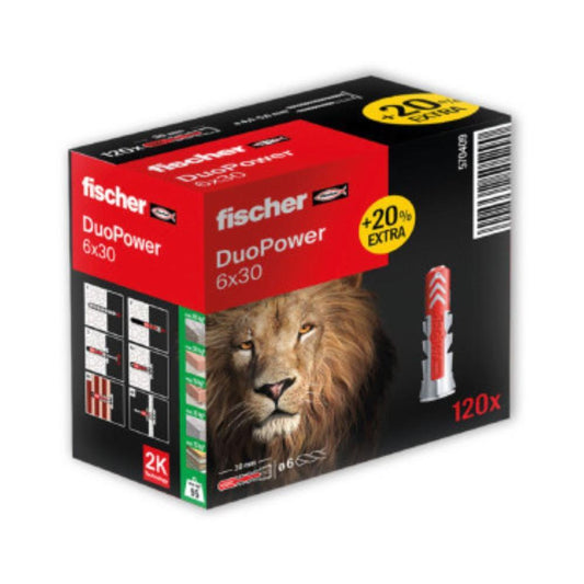 100 buchas 6x30 Duopower Fischer