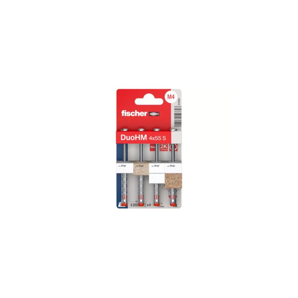 BL. 4 buchas de cavidade DuoHM 4X55 S PZ K NV Fischer