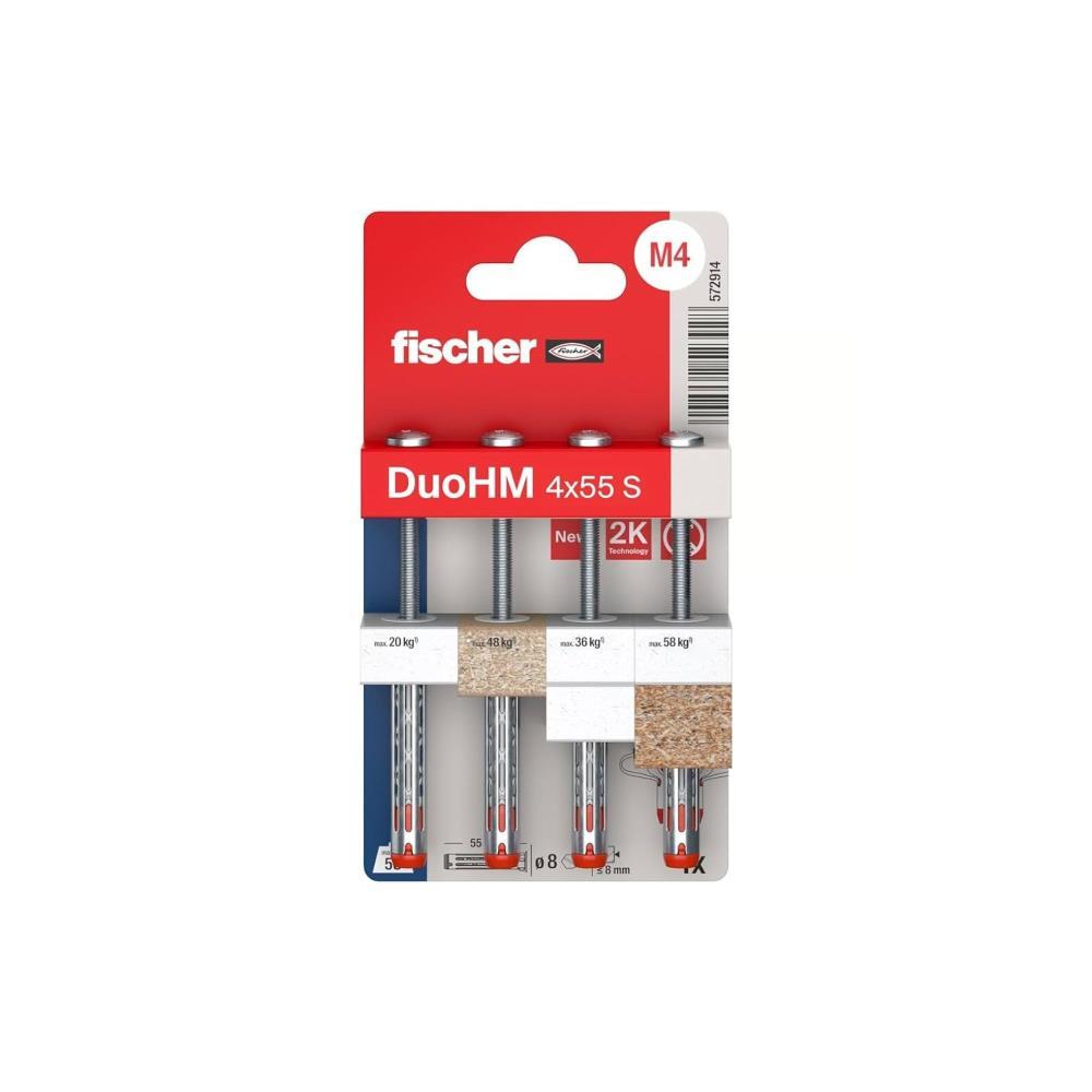 BL. 4 buchas de cavidade DuoHM 4X55 S TX K NV Fischer