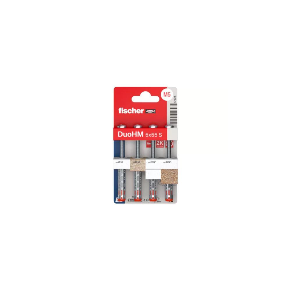BL. 4 buchas de cavidade DuoHM 5X55 S TX K NV Fischer