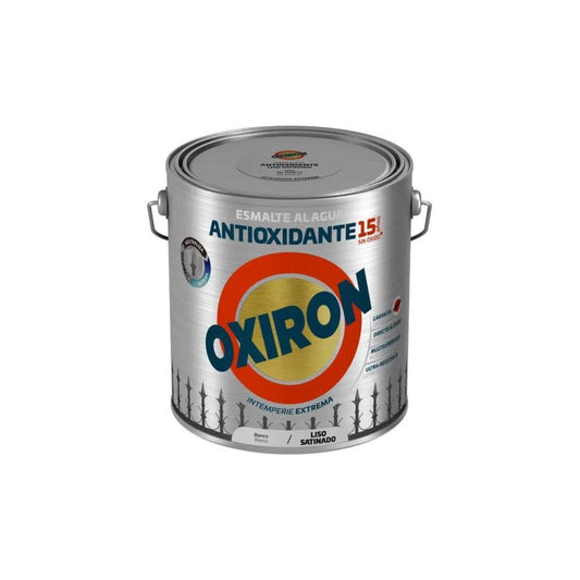 2.5L esmalte antioxidante aquoso acetinado branco Oxiron