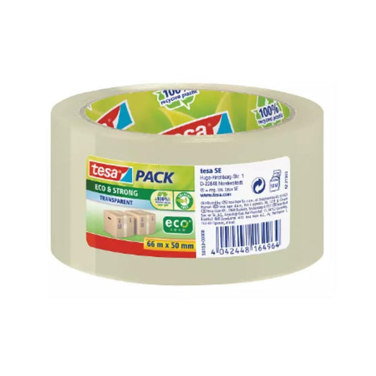 Fita embalagem Eco&strong transparente 66mx50mt TESA