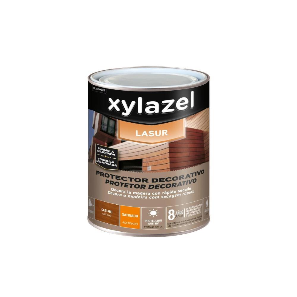 750ml Prot. sintetico Lasur Plus acetinado Castanho Xylazel