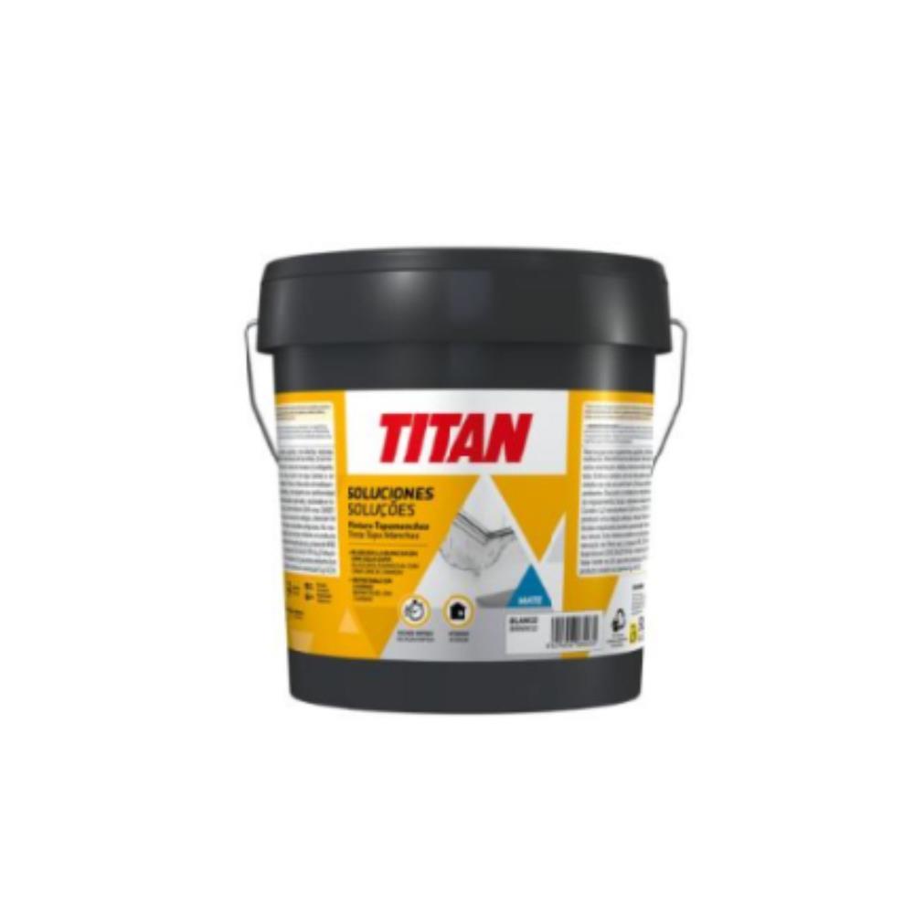 5L tinta tapa manchas Branco Titan