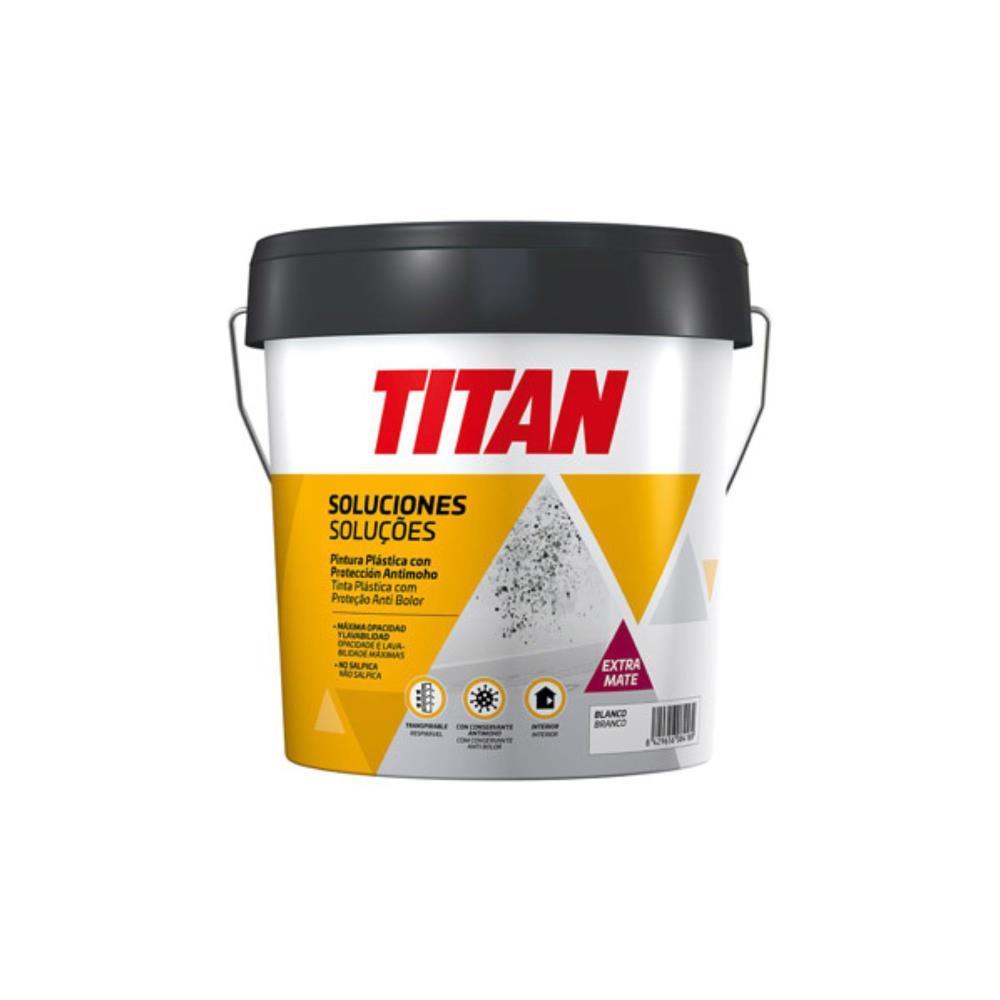10L tinta plástica com proteção anti-mofo Branco Titan