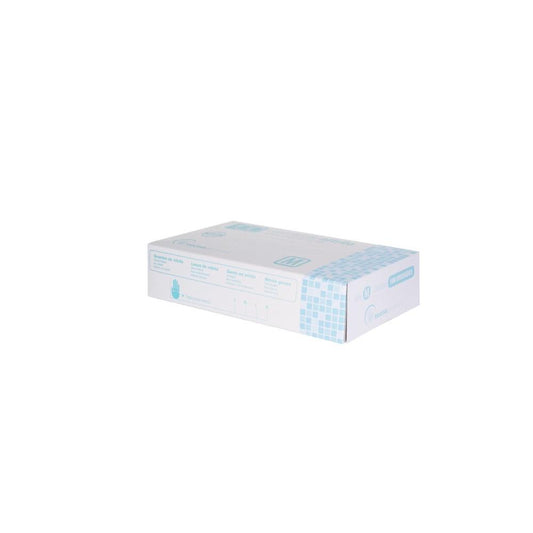 Caixa 100 luvas nitrilo azul descartavel tam - L mc
