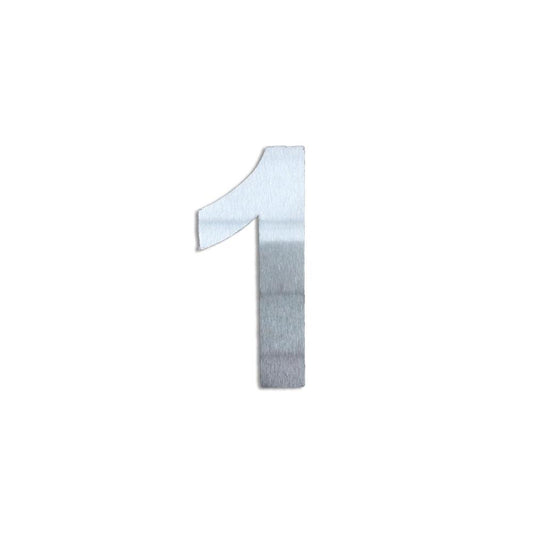 Algarismo 1 - 100mm - Inox - BL1