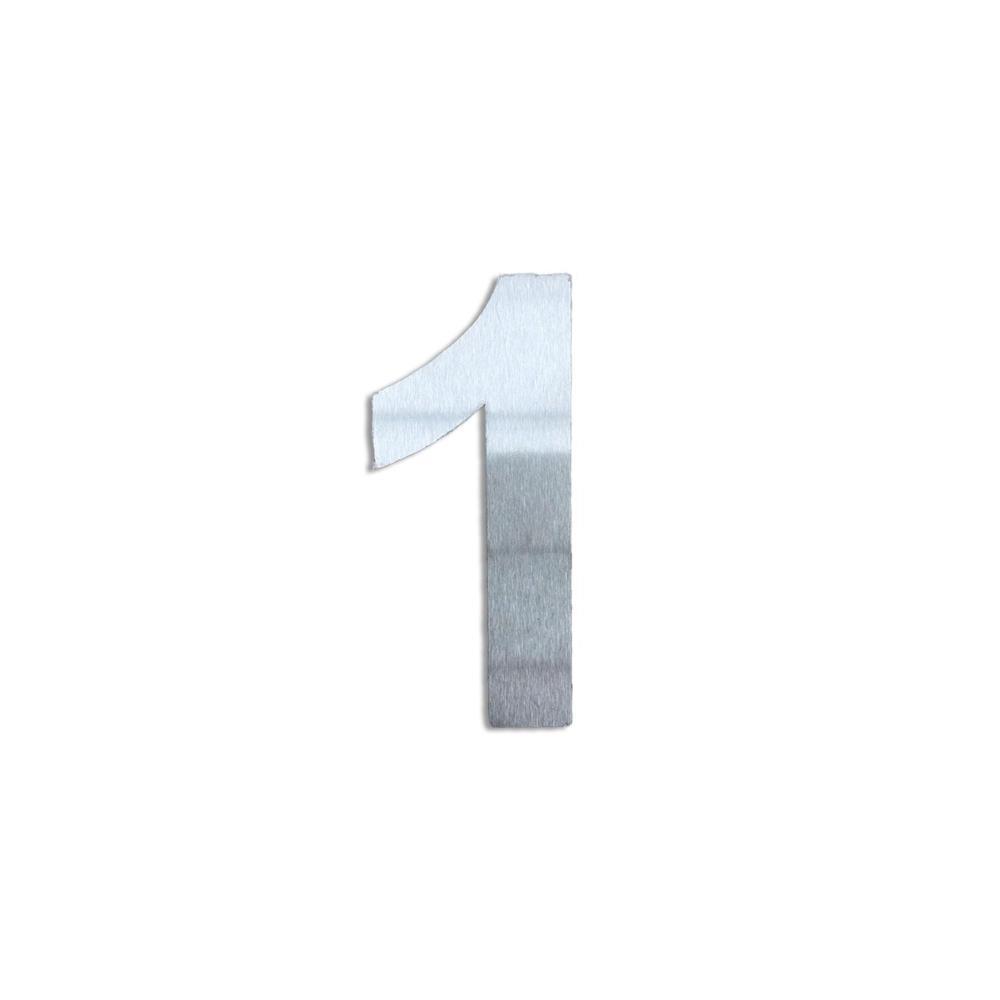 Algarismo 1 - 100mm - Inox - BL1