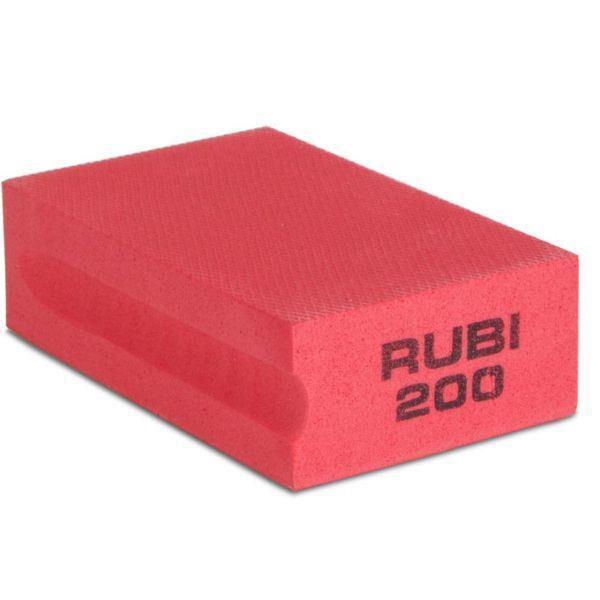 Taco de borracha diamantado grão 200 Rubi