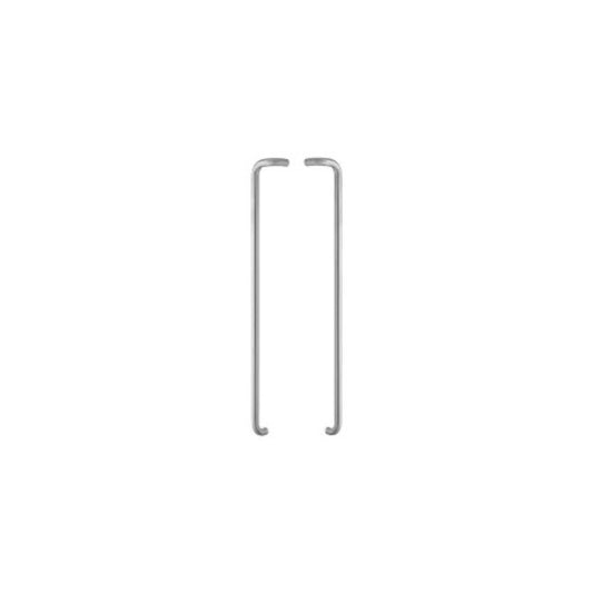 Asa simples p/porta ext. ref. 625 - 25x300mm- Inox br. mate