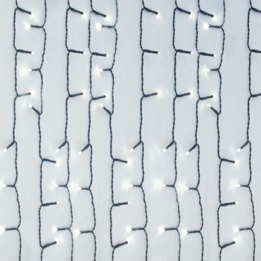 2X2M CORTINA LED LUMINOSA 20 TIRAS FRIA